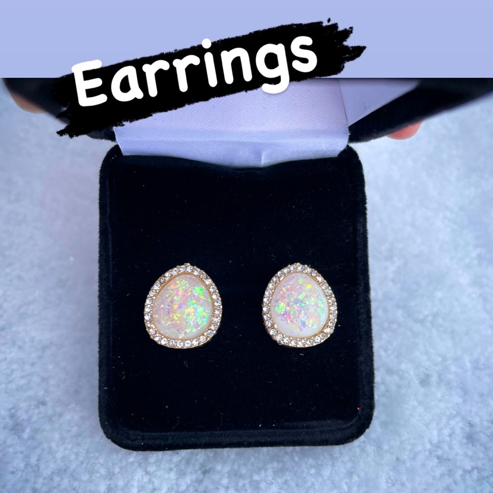 Beautiful opal earrings